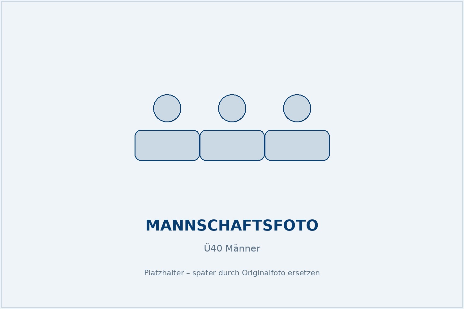 Mannschaftsfoto Ü40 Männer