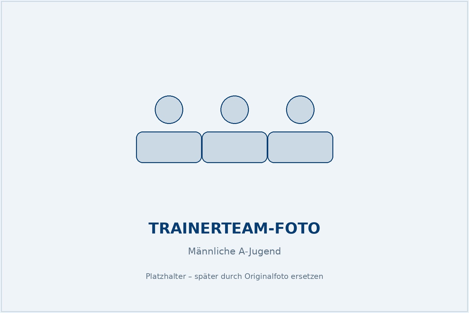 Platzhalter für Trainerteam-Foto Männliche A-Jugend