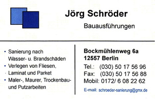 Jörg Schröder Bauausführungen